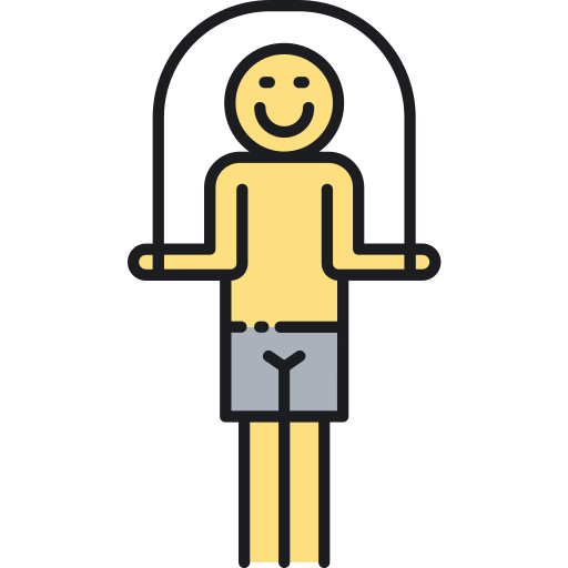 man jumping rope