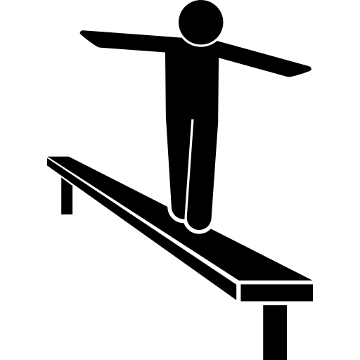 athlete performing balance drills